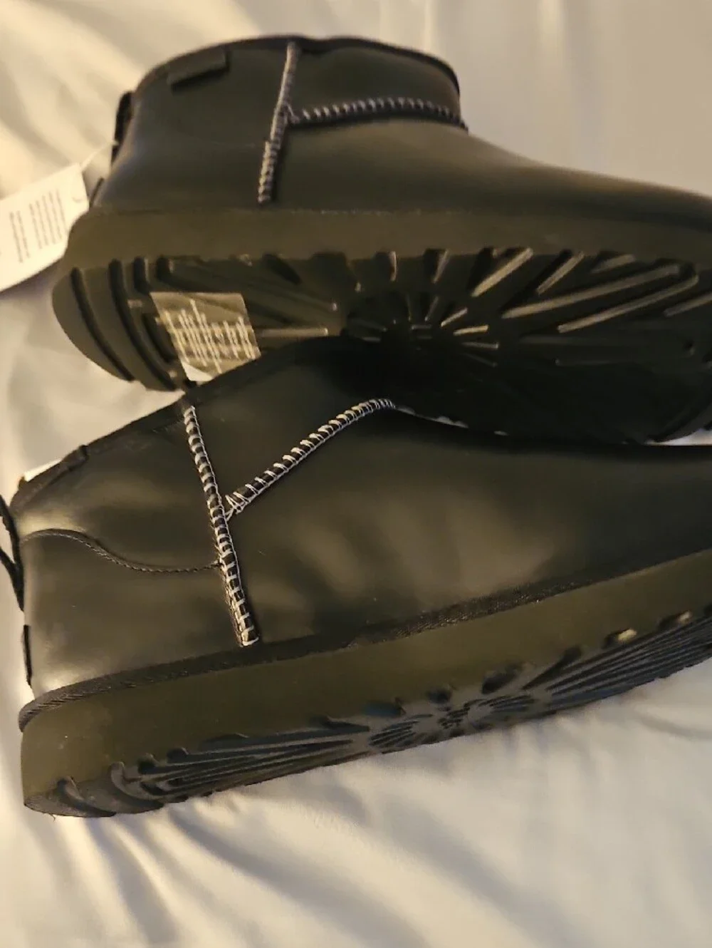 Womens Black Ankle Boots - Classic Waterproof Slip-On